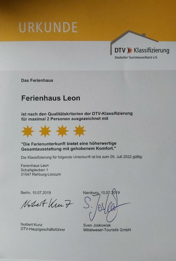 Ferienhaus Leon Mit Sauna Rehburg-Loccum Zewnętrze zdjęcie
